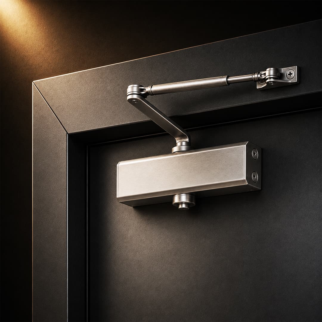 Architectural door closer mechanism