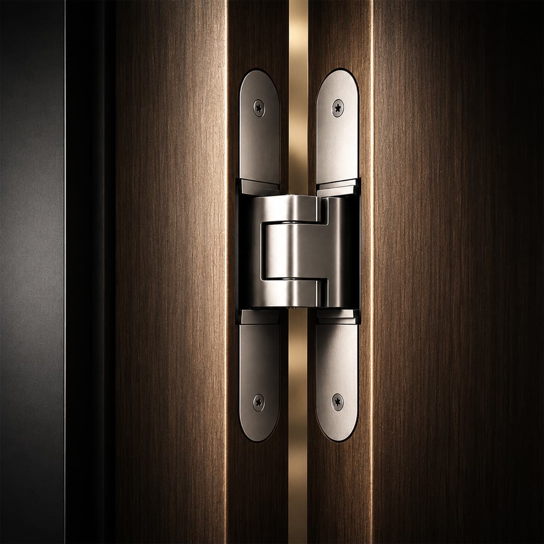 Precision door hinge mechanism