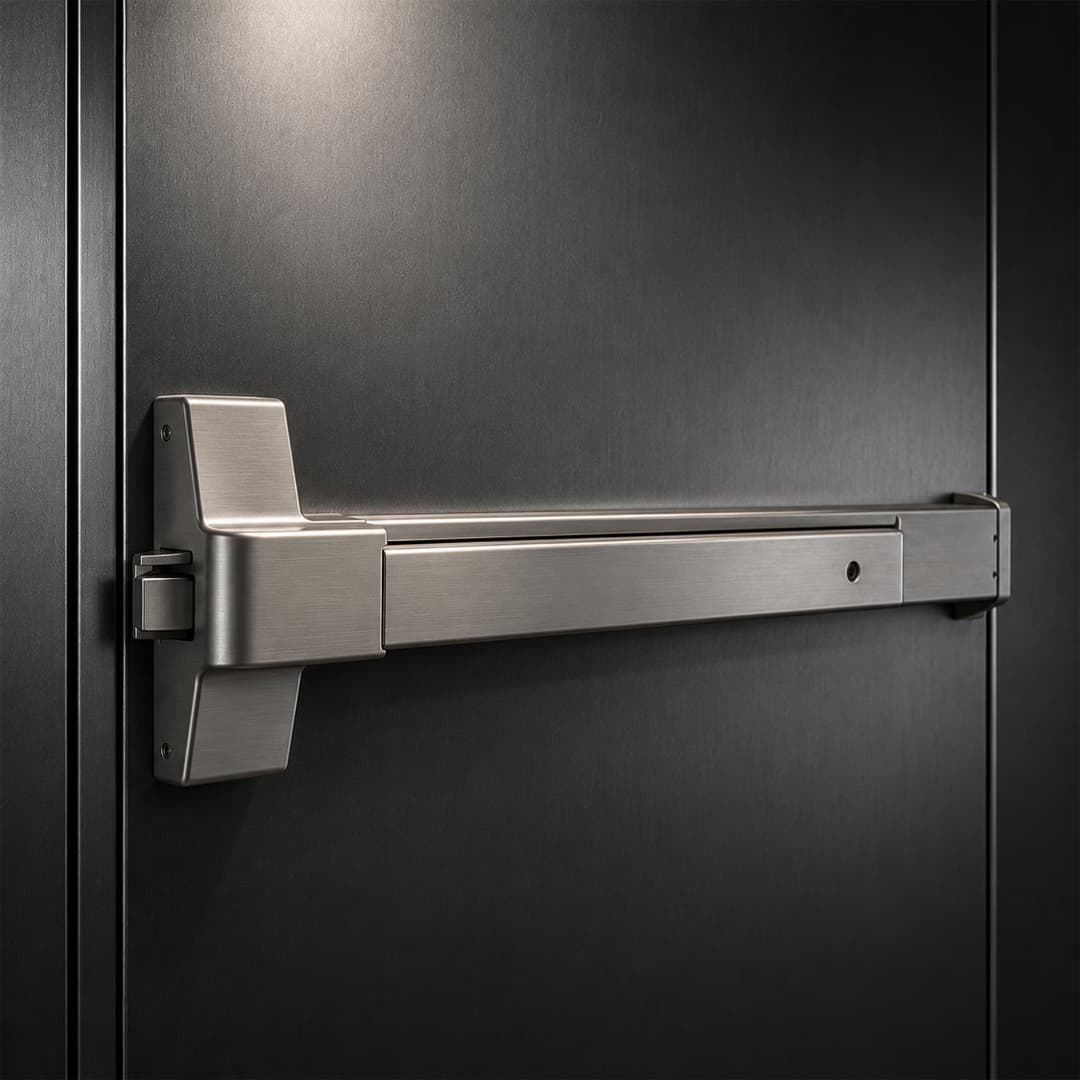 Panic exit hardware detail